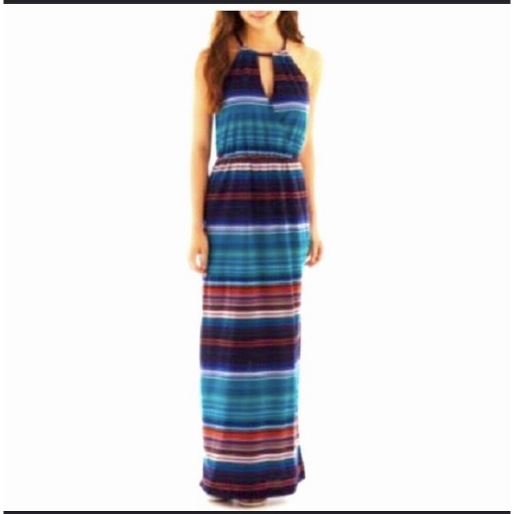 Women's Sleeveless Long Dress Size 8 Bisou Bisou by Michele BOUTIQUE
